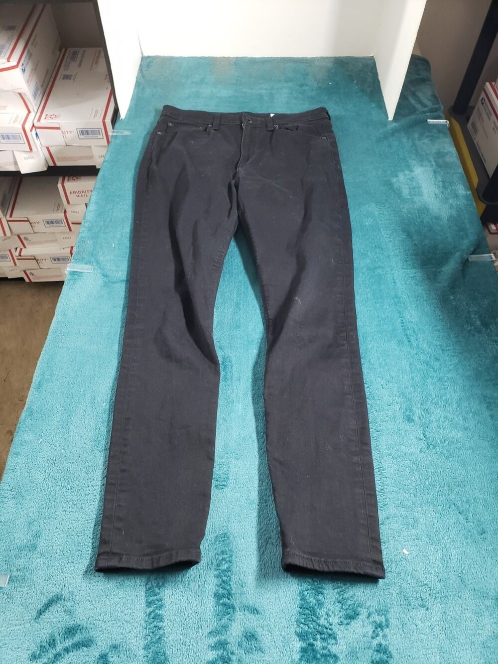 Rag & Bone Jeans Size 30 Womens Black Stretch Pants Denim Mid Rise Jegging